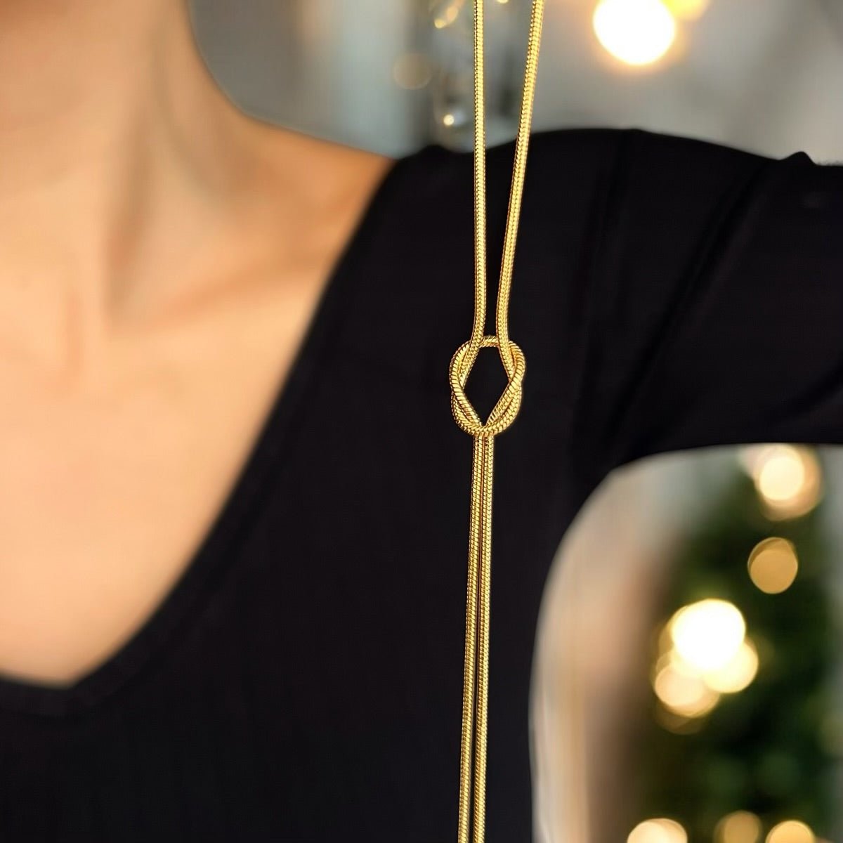 Eternity Knot: Naszyjnik z motywem nieskończoności - Pearlippines Biżuteria