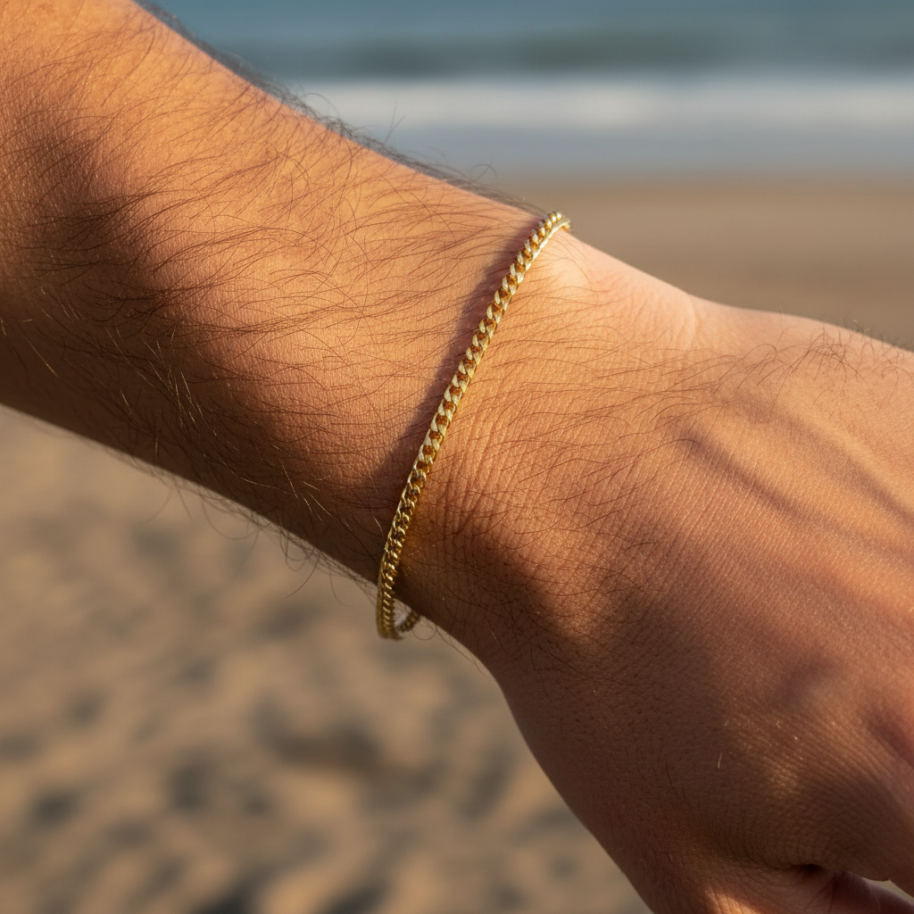 Slim: Męska bransoletka ze stali