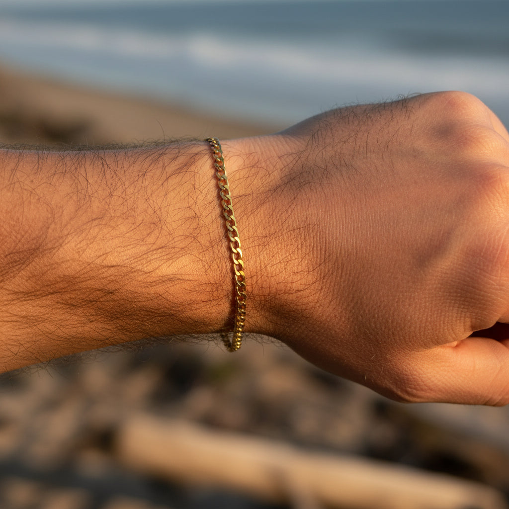 Slim: Męska bransoletka ze stali