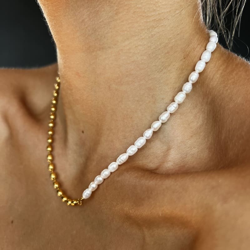 Biliran: elegancki naszyjnik z perłami słodkowodnymi - Pearlippines Biżuteria