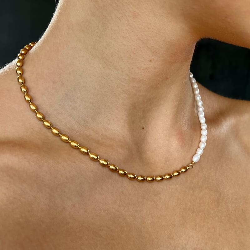 Biliran: elegancki naszyjnik z perłami słodkowodnymi - Pearlippines Biżuteria