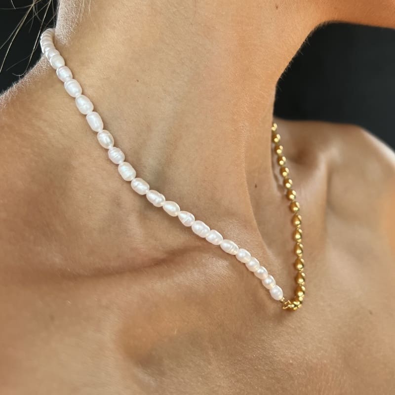 Biliran: elegancki naszyjnik z perłami słodkowodnymi - Pearlippines Biżuteria