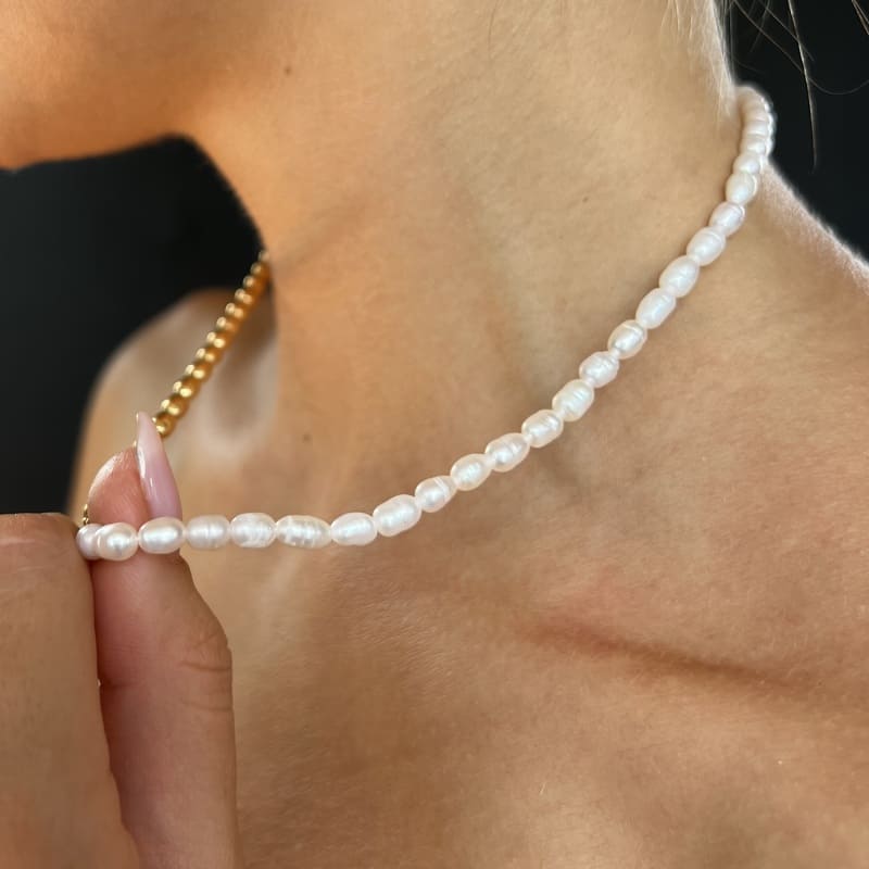 Biliran: elegancki naszyjnik z perłami słodkowodnymi - Pearlippines Biżuteria