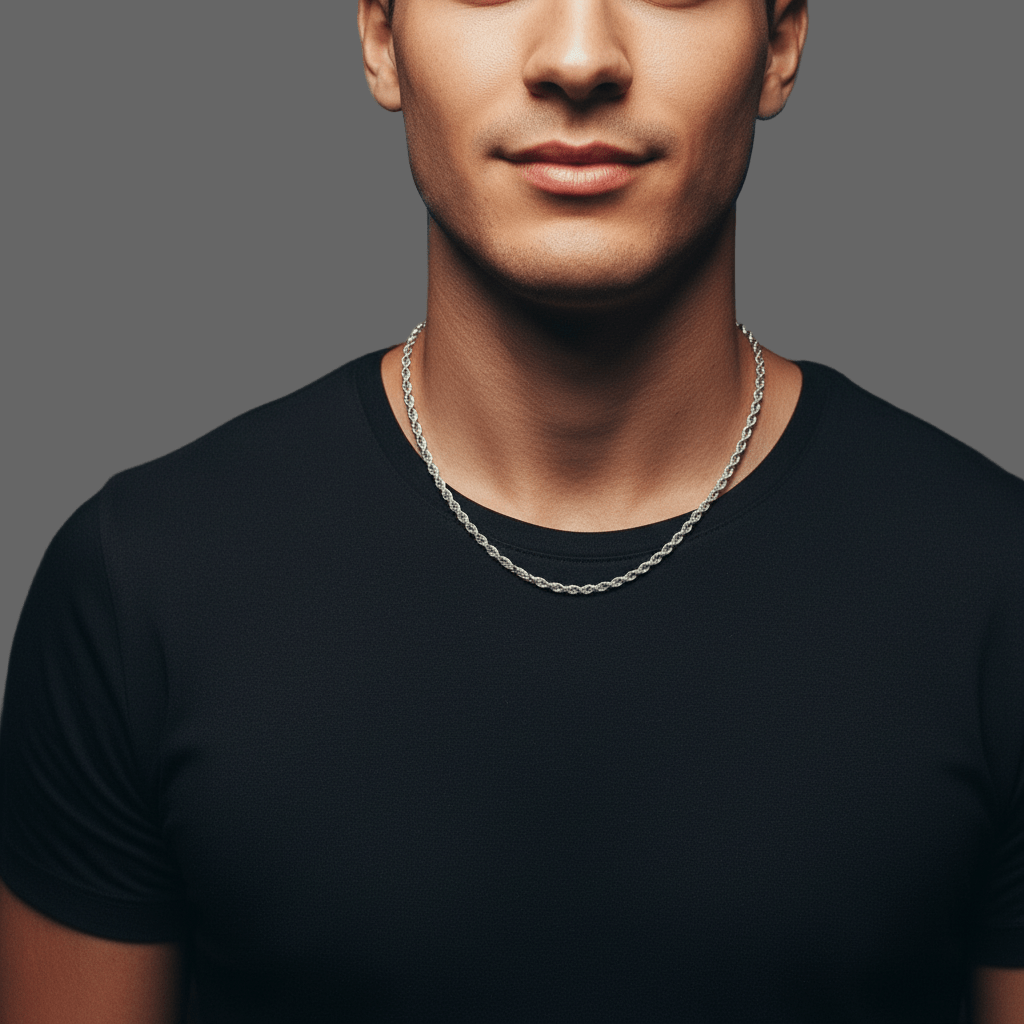 Bohol: złoty naszyjnik o marynarskim splocie - Pearlippines Biżuteria