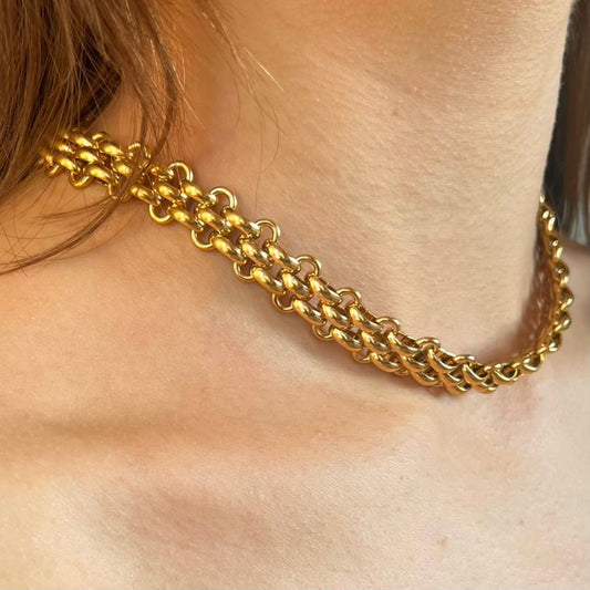 Bold Links: Gruby dwustronny naszyjnik - Pearlippines Biżuteria
