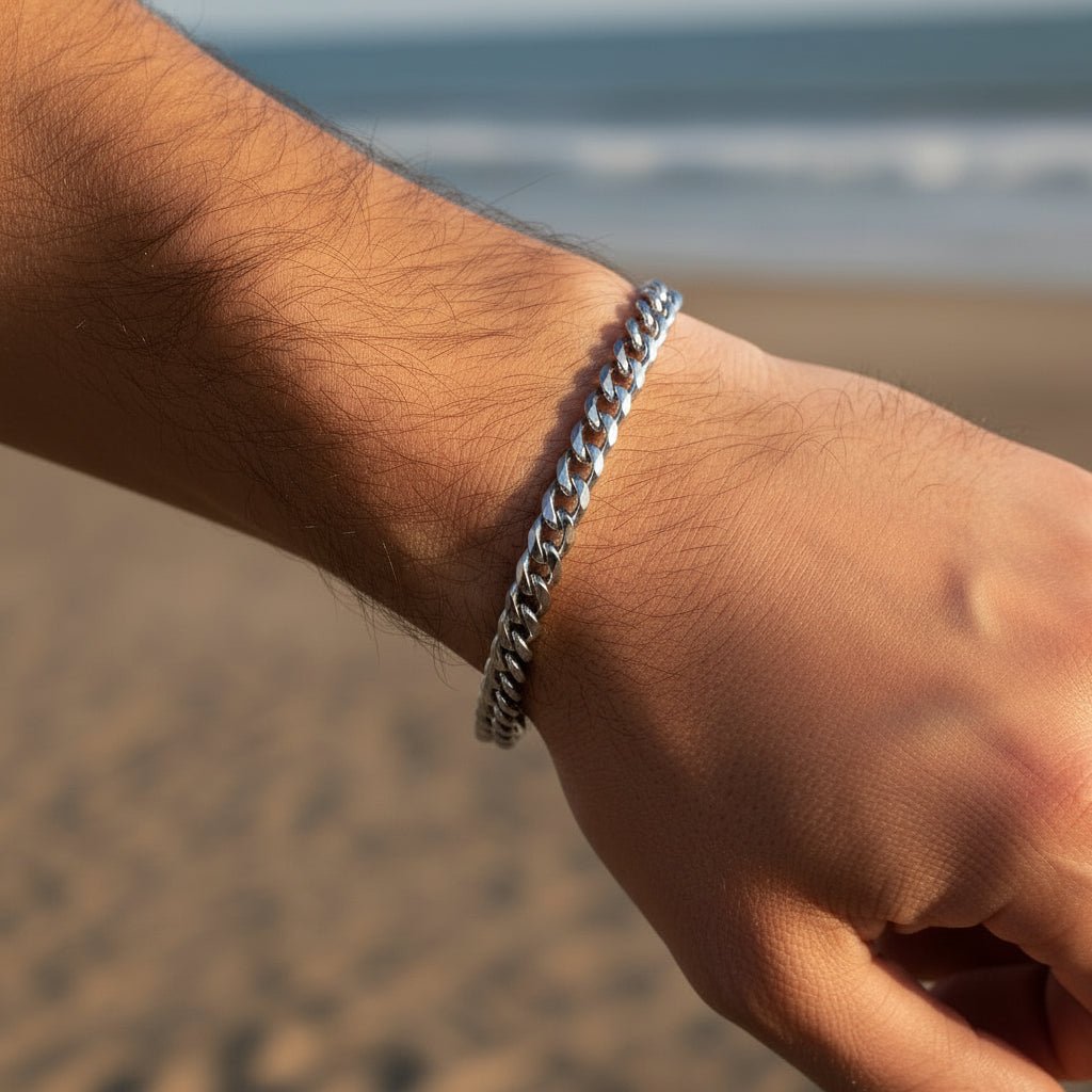 Bold: Mocna męska bransoletka ze stali - Pearlippines Biżuteria