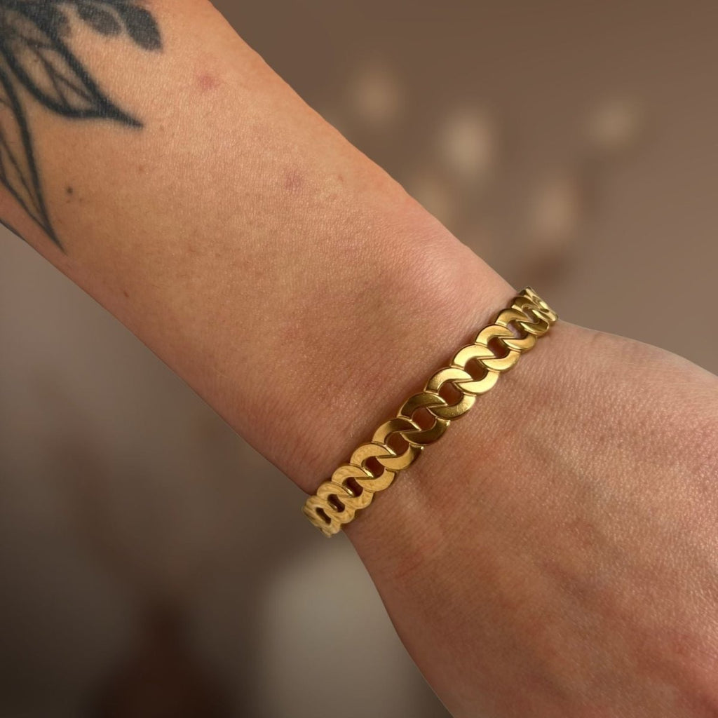 Cari: regulowana bransoletka bangle ze stali szlachetnej - Pearlippines Biżuteria