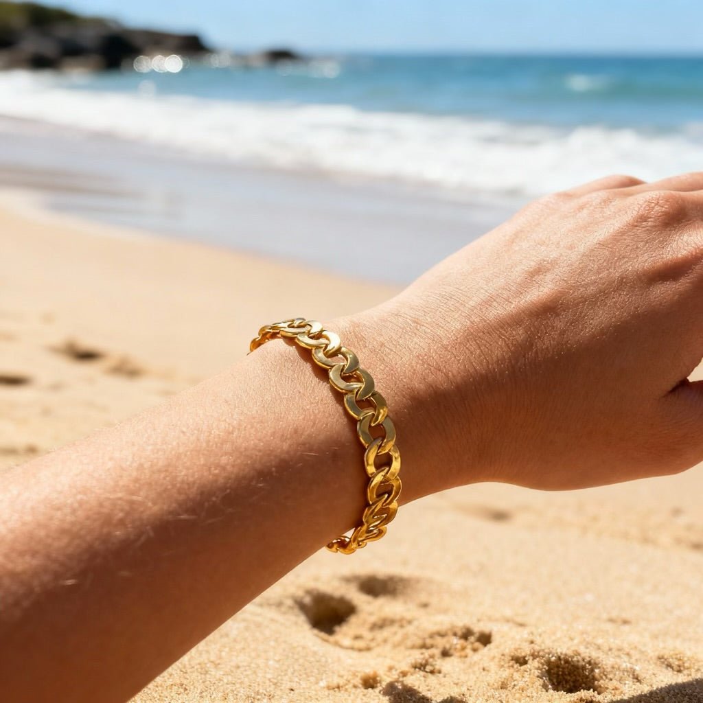 Cari: regulowana bransoletka bangle ze stali szlachetnej - Pearlippines Biżuteria