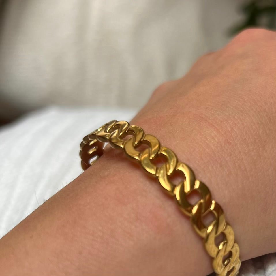 Cari: regulowana bransoletka bangle ze stali szlachetnej - Pearlippines Biżuteria