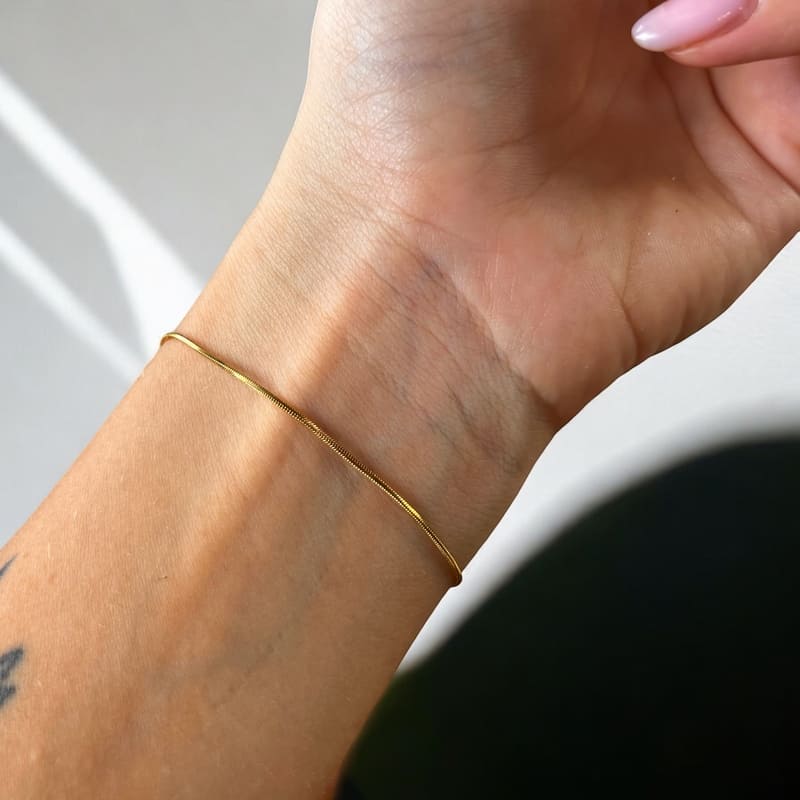 Cienka minimalistyczna bransoletka - Pearlippines Biżuteria