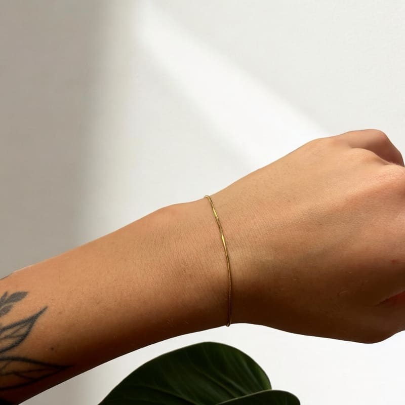 Cienka minimalistyczna bransoletka - Pearlippines Biżuteria