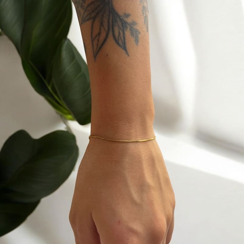Cienka minimalistyczna bransoletka - Pearlippines Biżuteria