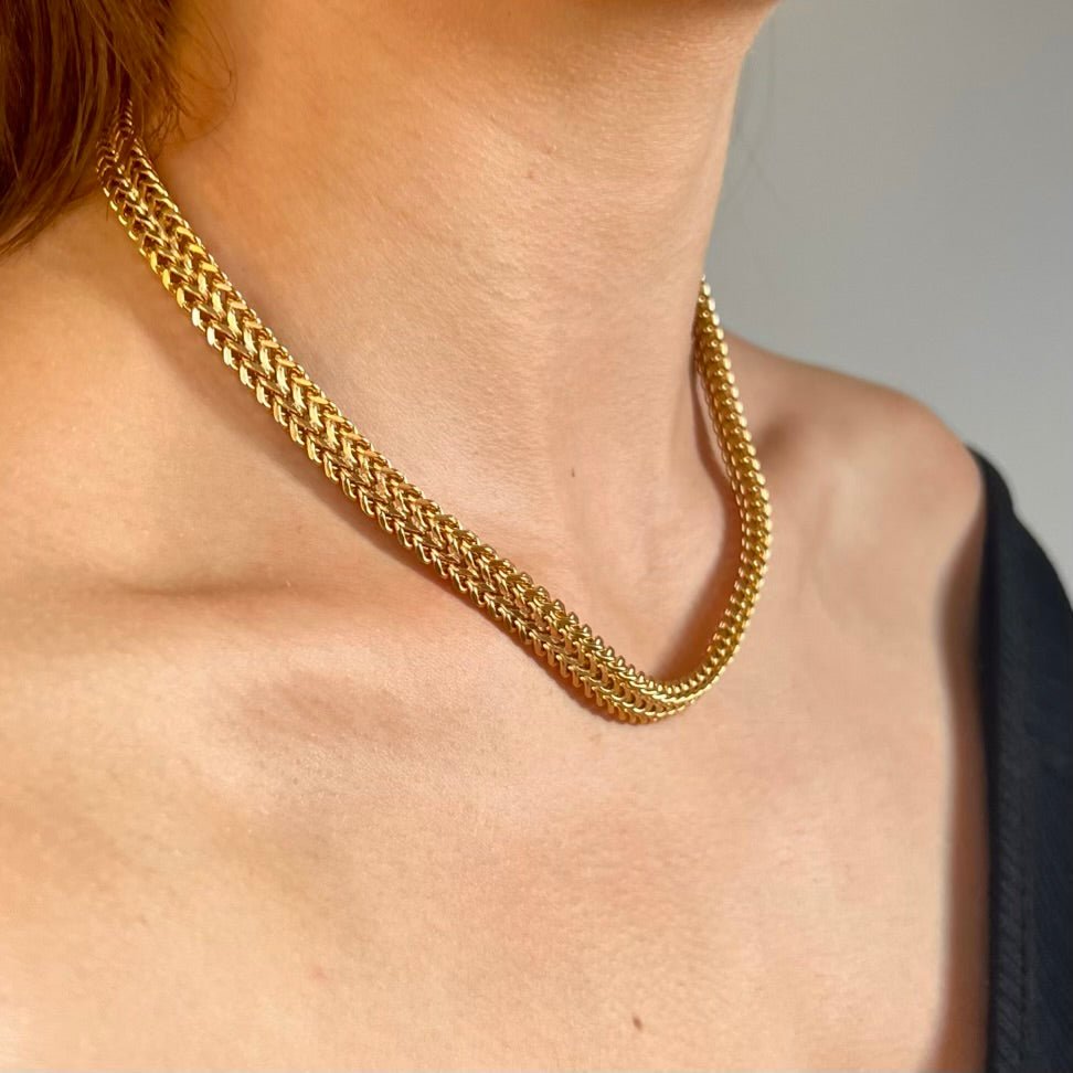 Classic Luxe: naszyjnik z eleganckim mocnym splotem - Pearlippines Biżuteria
