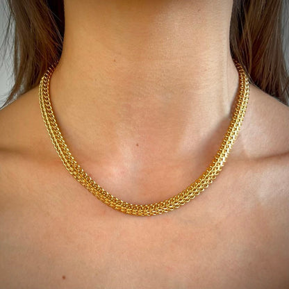 Classic Luxe: naszyjnik z eleganckim mocnym splotem - Pearlippines Biżuteria