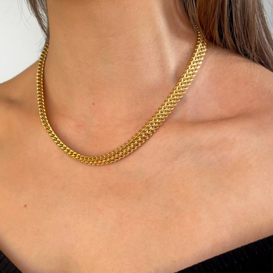 Classic Luxe: naszyjnik z eleganckim mocnym splotem - Pearlippines Biżuteria