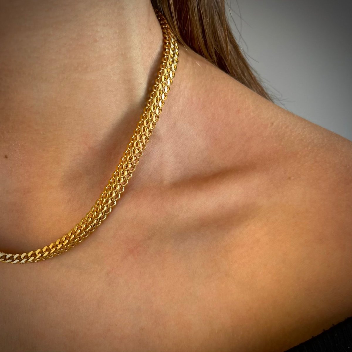 Classic Luxe: naszyjnik z eleganckim mocnym splotem - Pearlippines Biżuteria