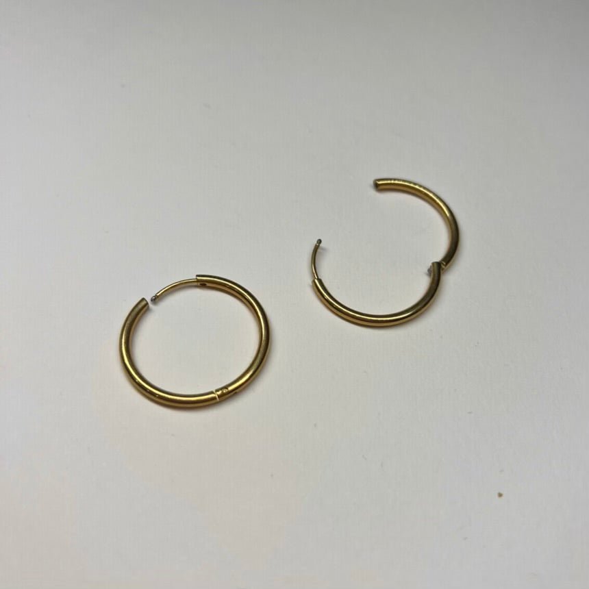 Daily Hoops: średniej wielkości kolczyki koła kolczyki kółka - Pearlippines Biżuteria