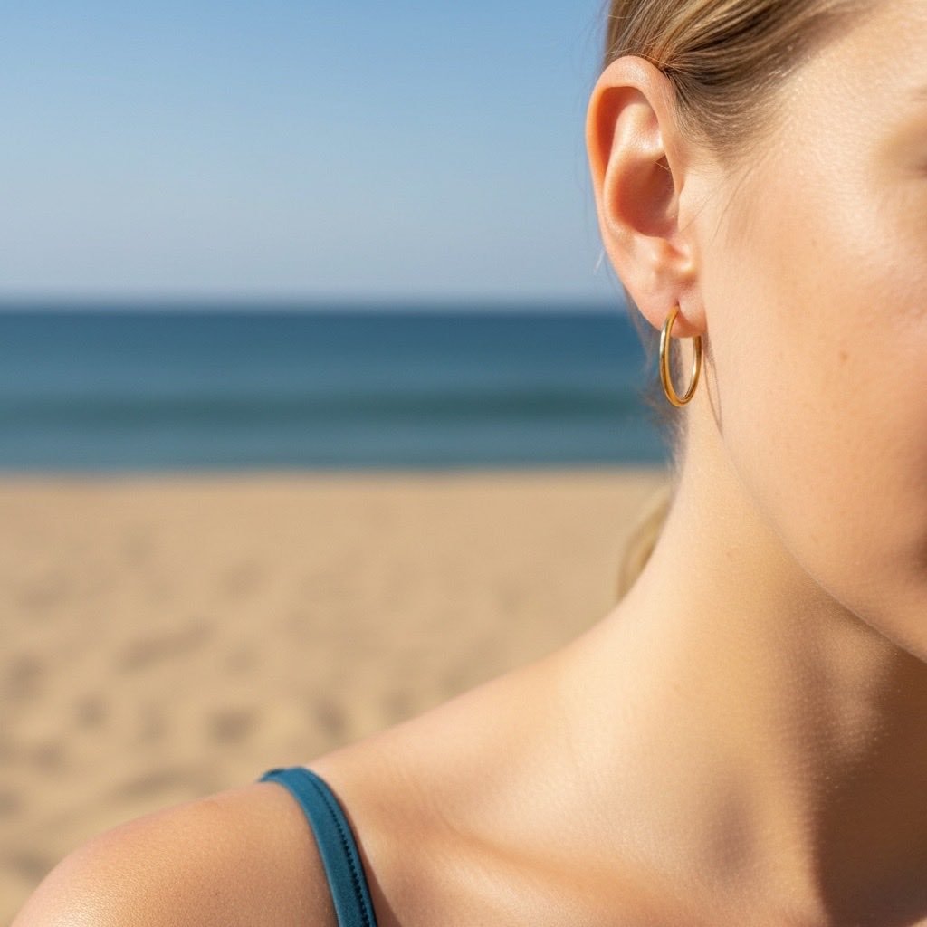 Daily Hoops: średniej wielkości kolczyki koła kolczyki kółka - Pearlippines Biżuteria