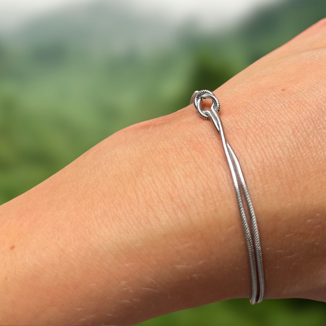 Elegancka bransoletka z supełkiem - Pearlippines Biżuteria