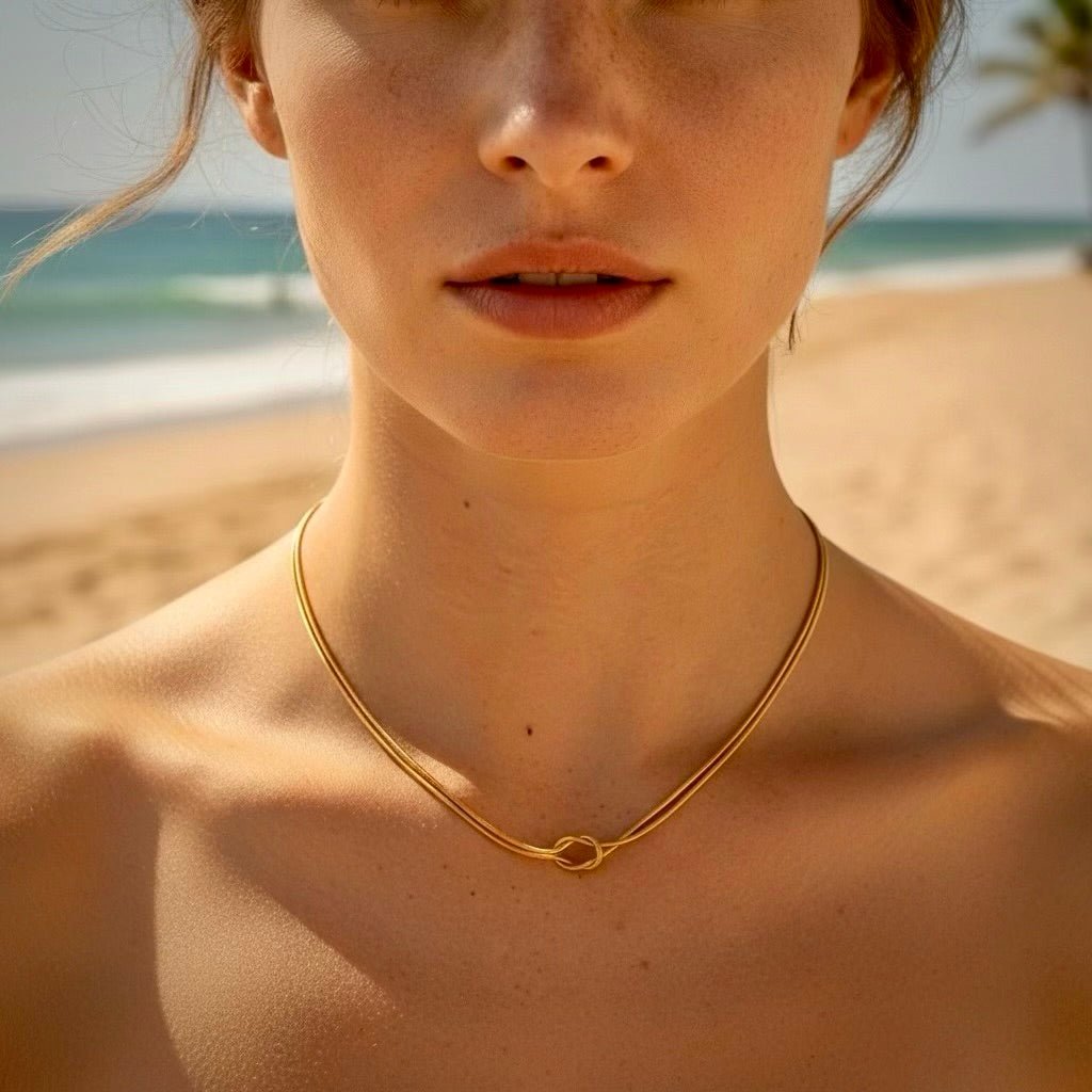 Eternity Knot: Naszyjnik z motywem nieskończoności - Pearlippines Biżuteria