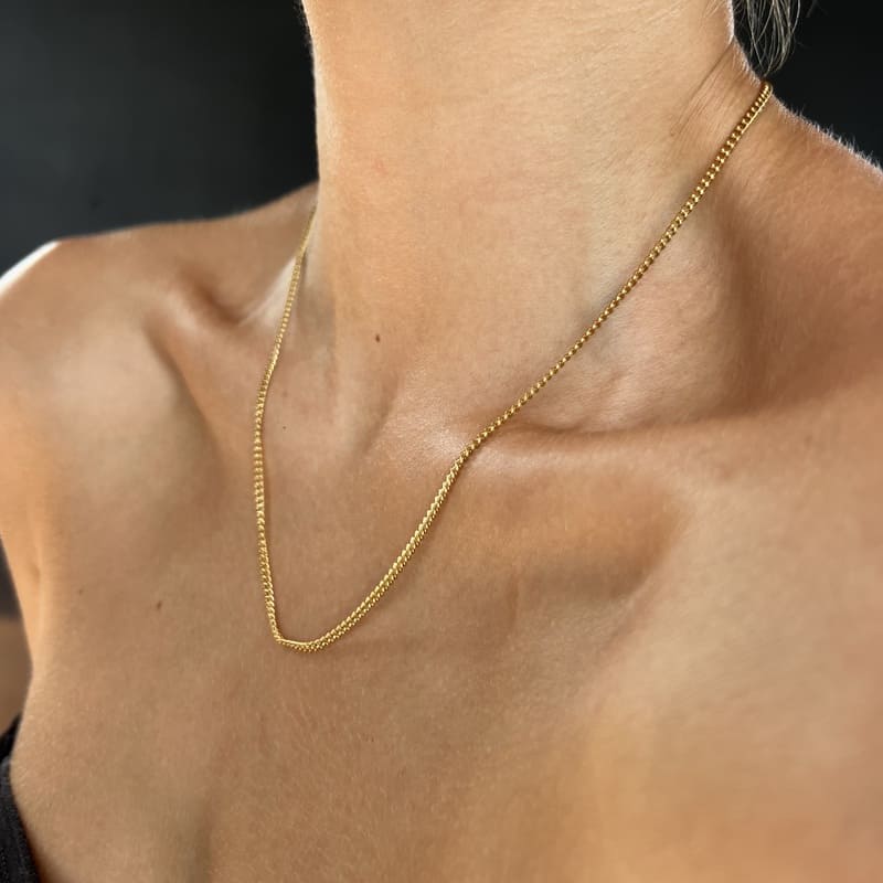 Golden Link: cienki i mocny złoty łańcuszek - Pearlippines Biżuteria