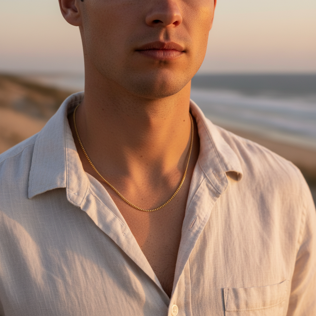 Manhood: męski minimalistyczny łańcuszek