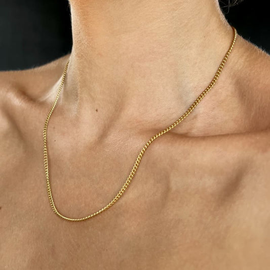 Golden Link: cienki i mocny złoty łańcuszek - Pearlippines Biżuteria