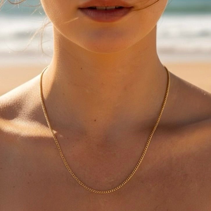 Golden Link: cienki i mocny złoty łańcuszek - Pearlippines Biżuteria