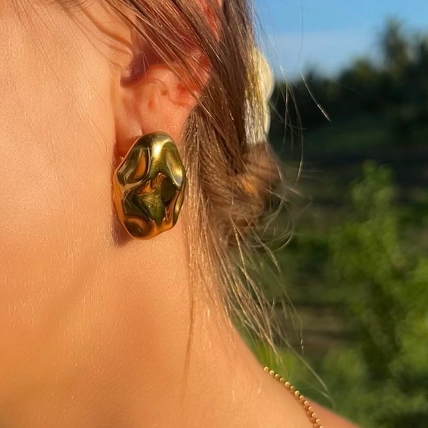 Guimaras: zjawiskowe duże kolczyki - Pearlippines Biżuteria
