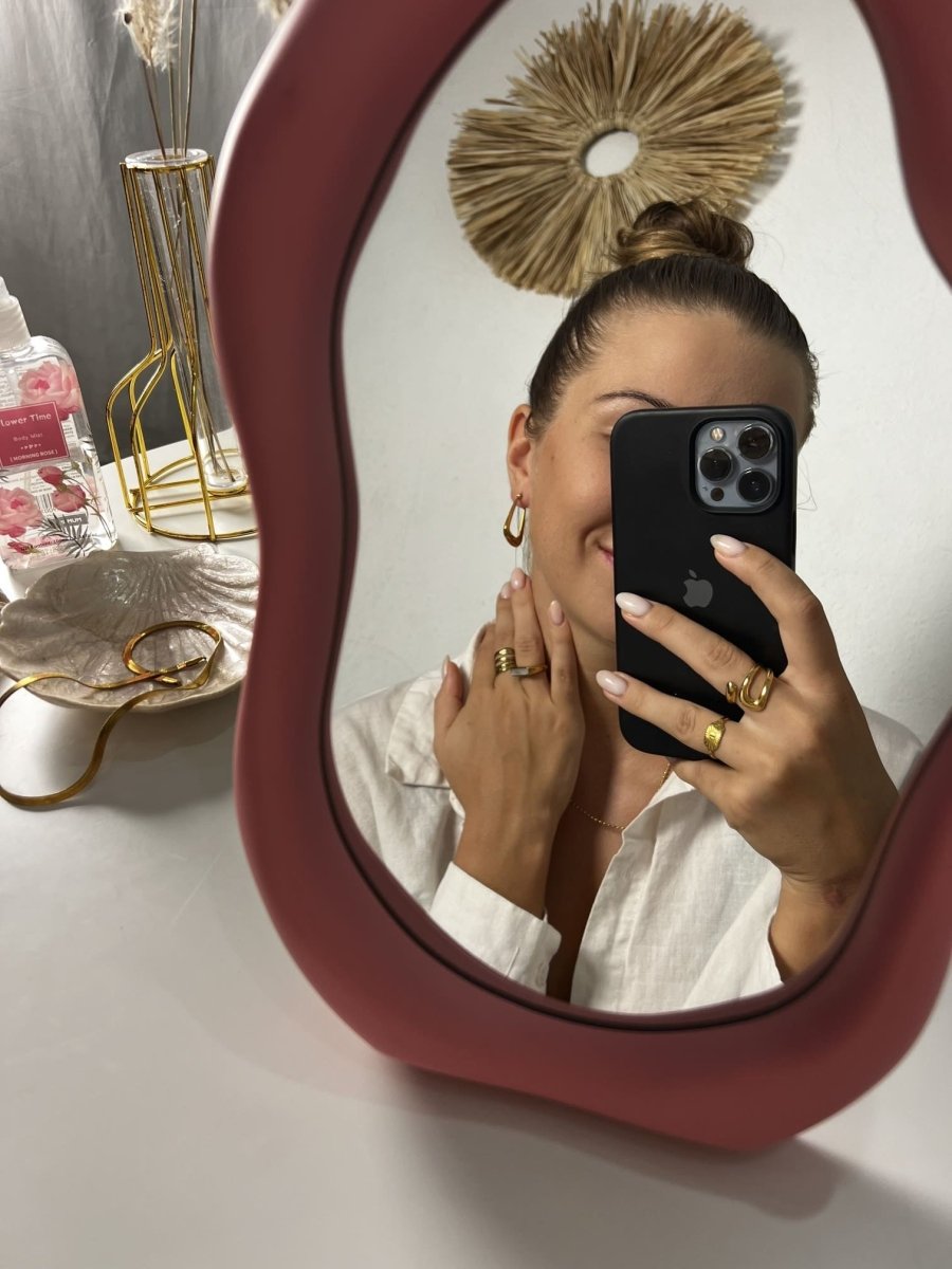 Klasyczne i wytrzymałe kolczyki trapezy - Pearlippines Biżuteria