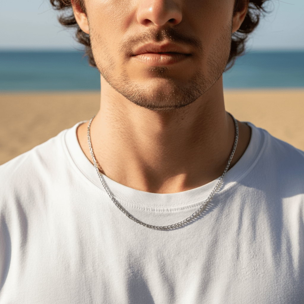 Man Manila: męski łańcuszek o ponadczasowym splocie - Pearlippines Biżuteria