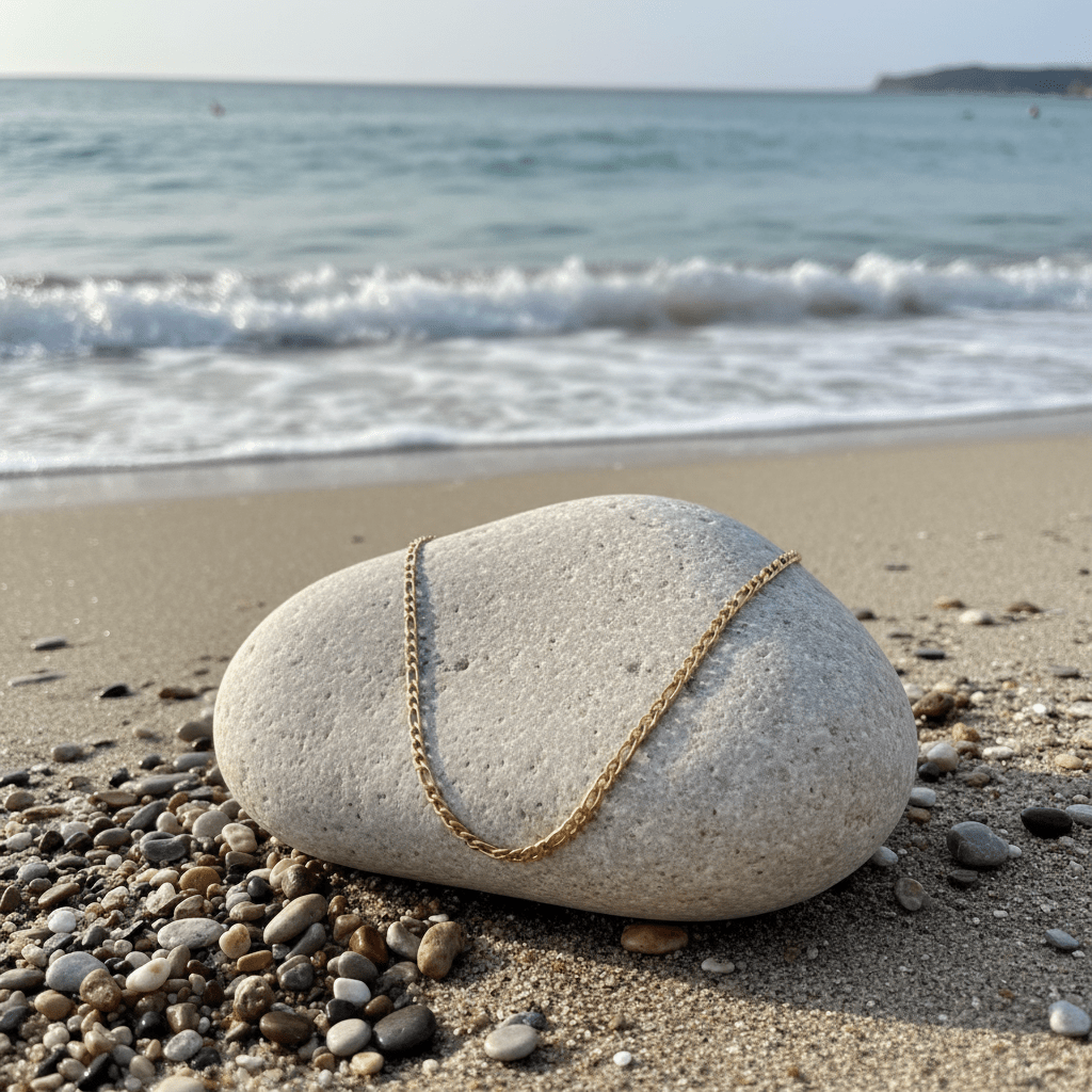 Manila: łańcuszek o mocnym splocie - Pearlippines Biżuteria