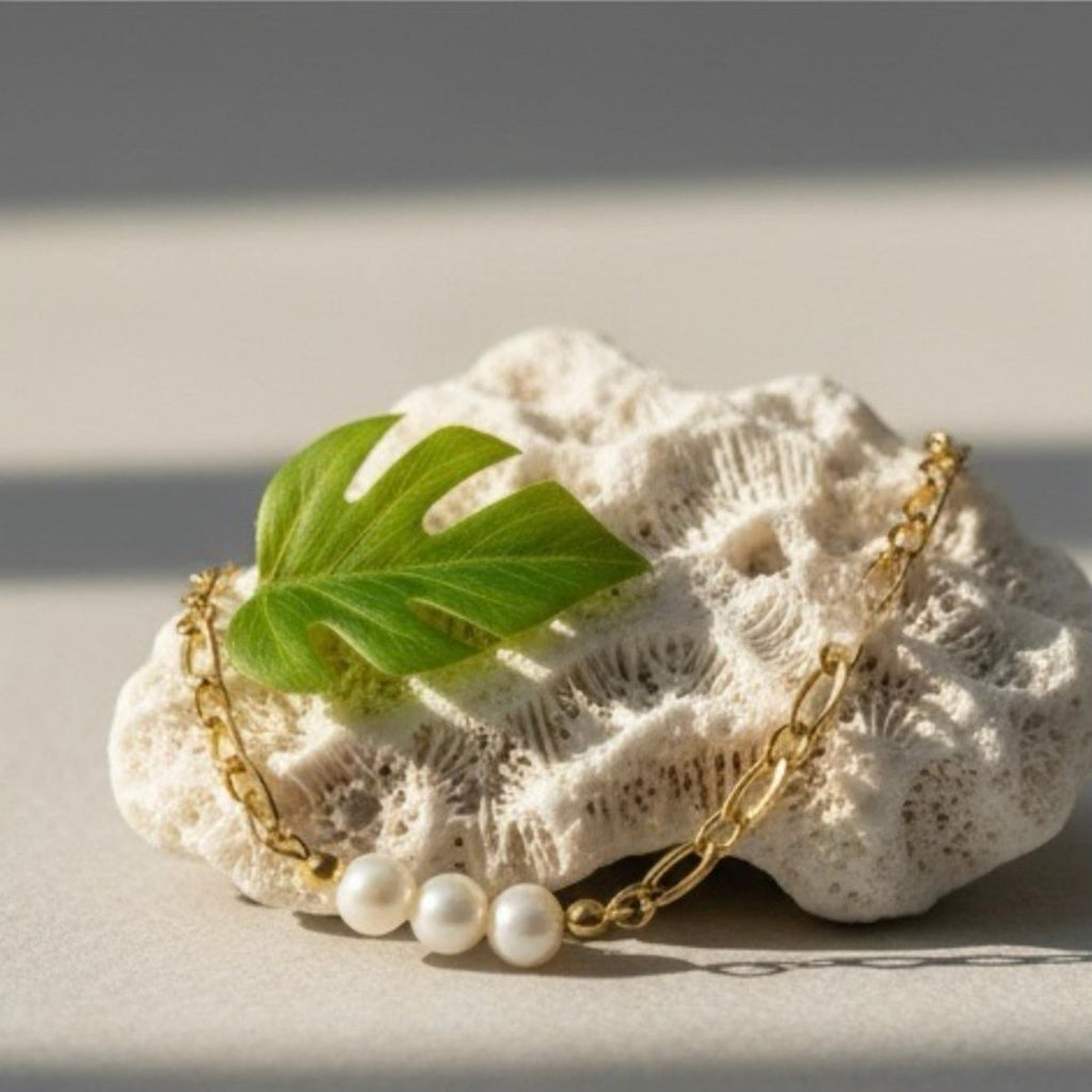 Manila Pearl: złota bransoletka z perłami - Pearlippines Biżuteria