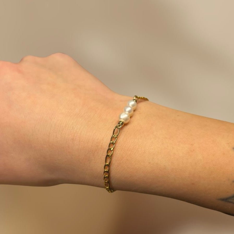Manila Pearl: złota bransoletka z perłami - Pearlippines Biżuteria