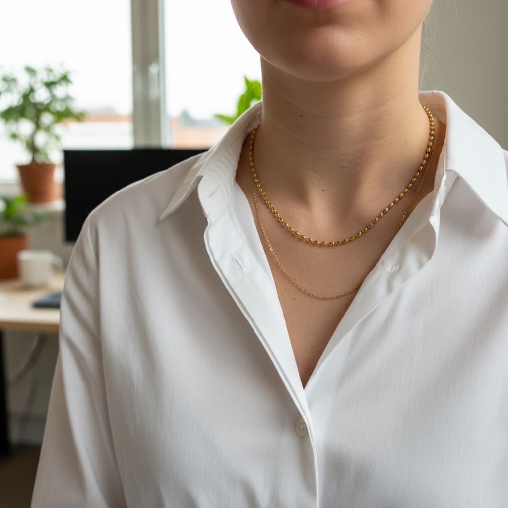 Nala Duo: podwójny naszyjnik z uroczymi koralikami - Pearlippines Biżuteria