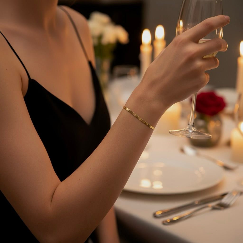 Negros: klasyczna, płaska bransoletka - Pearlippines Biżuteria