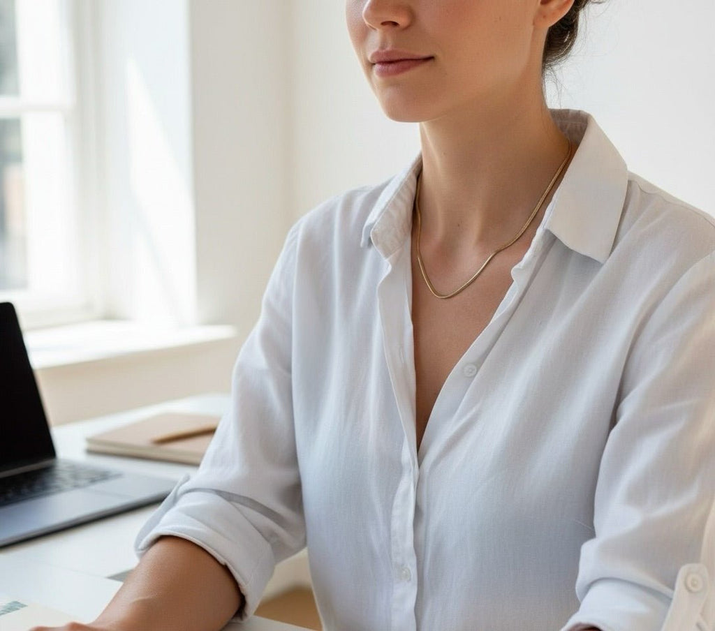 Negros: klasyczny, płaski naszyjnik do każdej stylizacji - Pearlippines Biżuteria