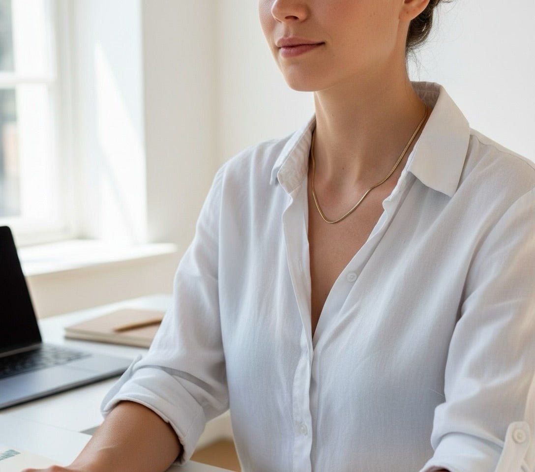Negros: klasyczny, płaski naszyjnik do każdej stylizacji - Pearlippines Biżuteria