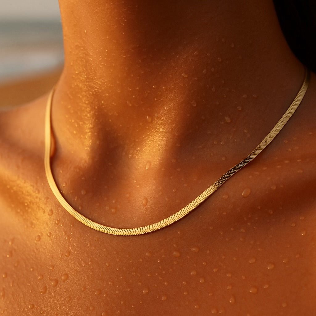 Negros: klasyczny, płaski naszyjnik do każdej stylizacji - Pearlippines Biżuteria