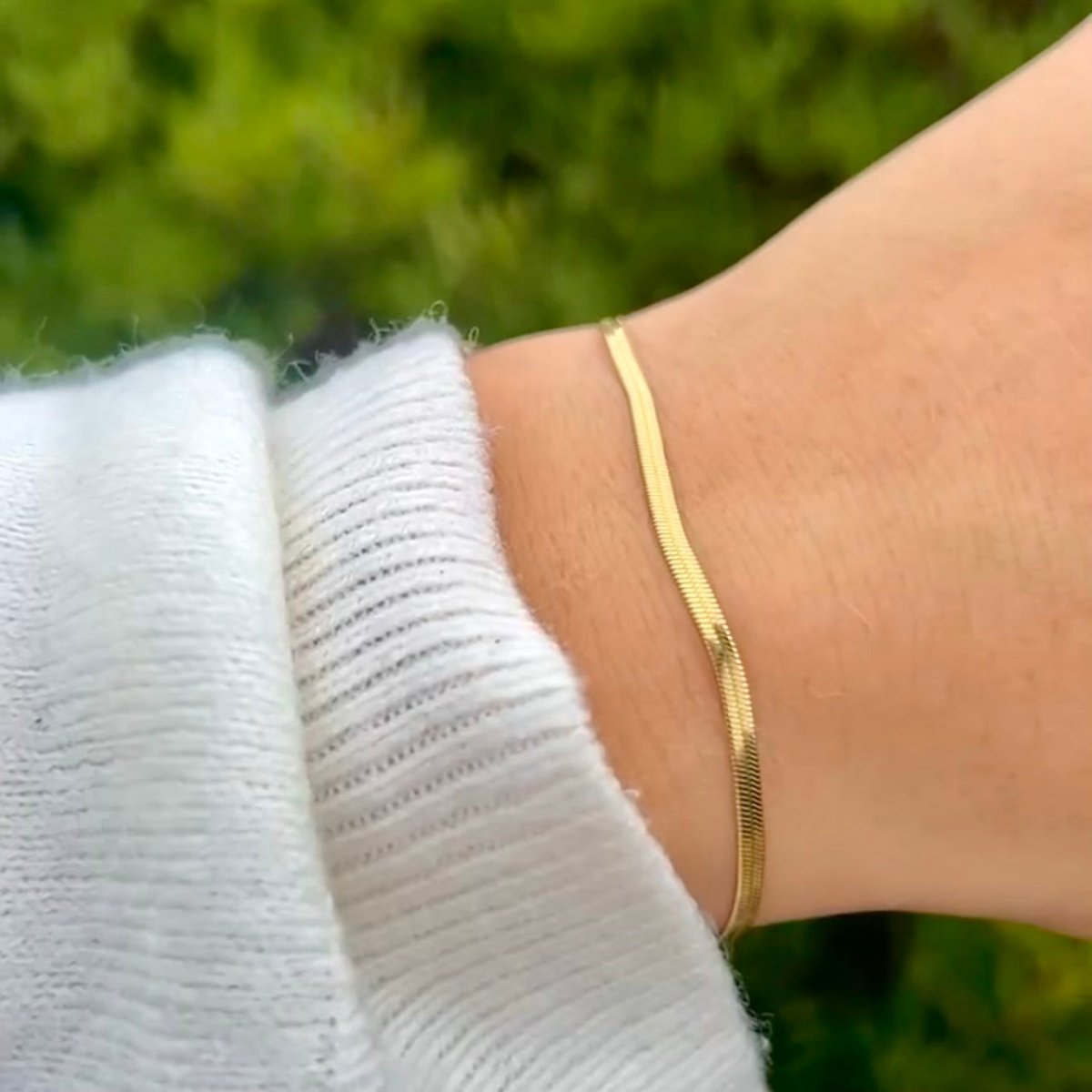 Negros Slim: klasyczna, płaska bransoletka - Pearlippines Biżuteria