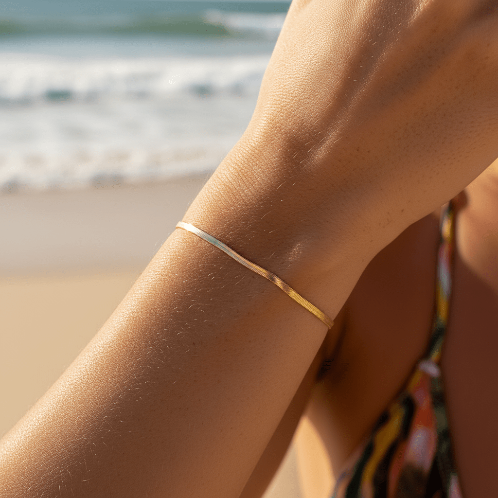 Negros Slim: klasyczna, płaska bransoletka - Pearlippines Biżuteria