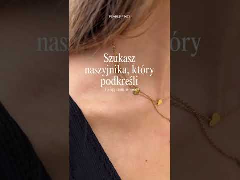 Naszyjnik z serduszkami wpadającymi w dekolt
