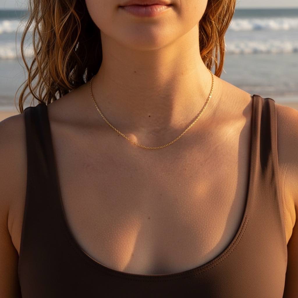 Siargao Chain: delikatny łańcuszek klasyczny - Pearlippines Biżuteria