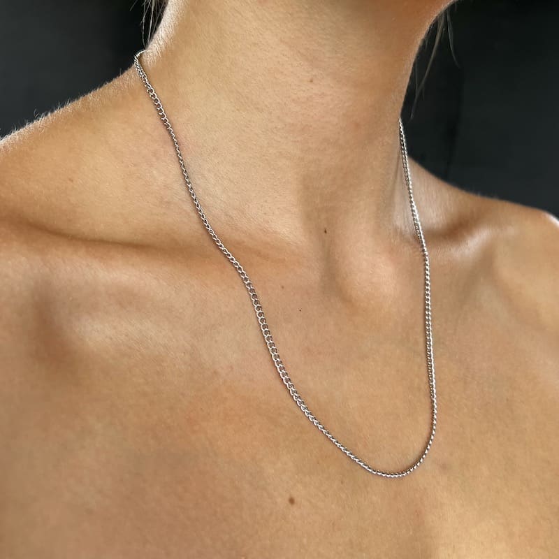 Silver Link: cienki i mocny srebrny łańcuszek - Pearlippines Biżuteria