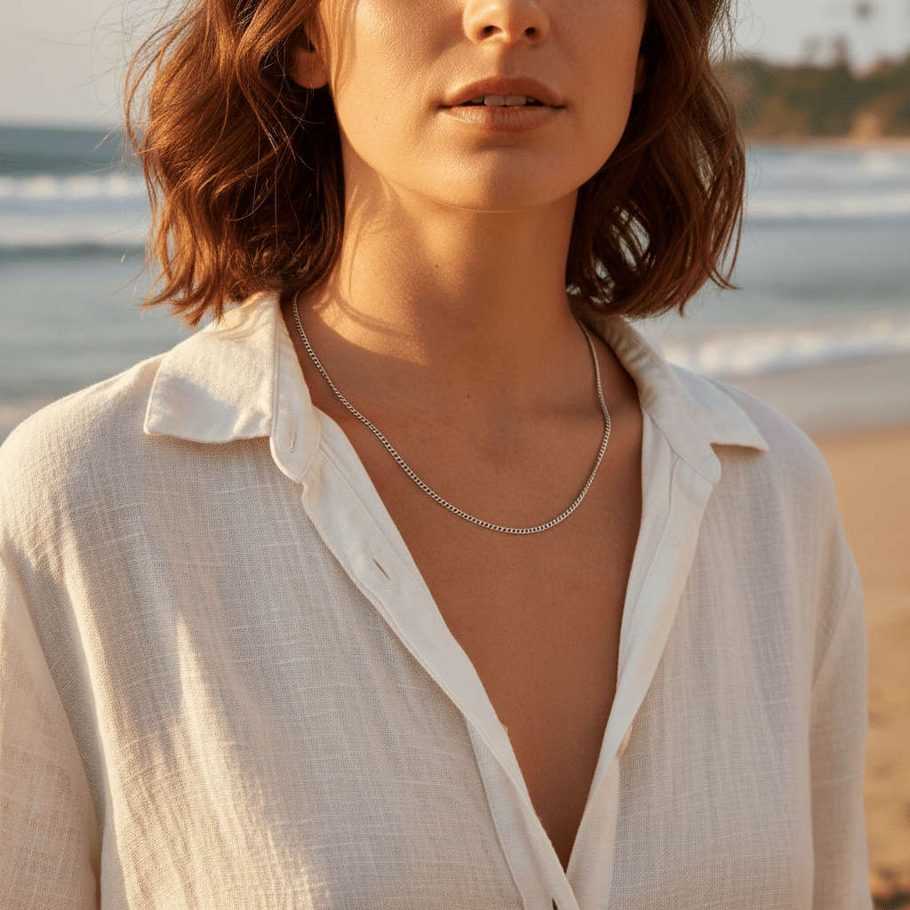 Silver Link: cienki i mocny srebrny łańcuszek - Pearlippines Biżuteria