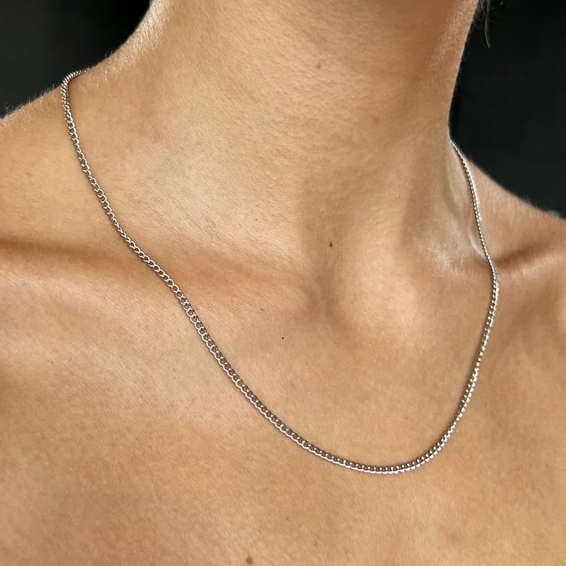 Silver Link: cienki i mocny srebrny łańcuszek - Pearlippines Biżuteria