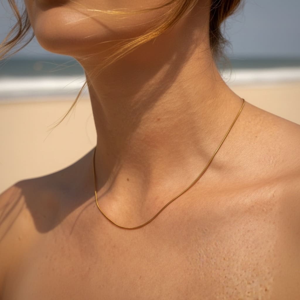 Simple: minimalistyczny cienki naszyjnik łańcuszek - Pearlippines Biżuteria