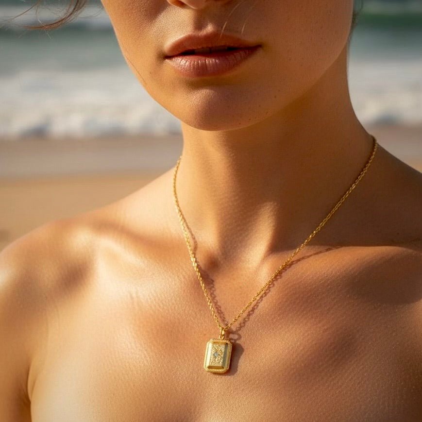 Siquijor: naszyjnik z medalionem - Pearlippines Biżuteria