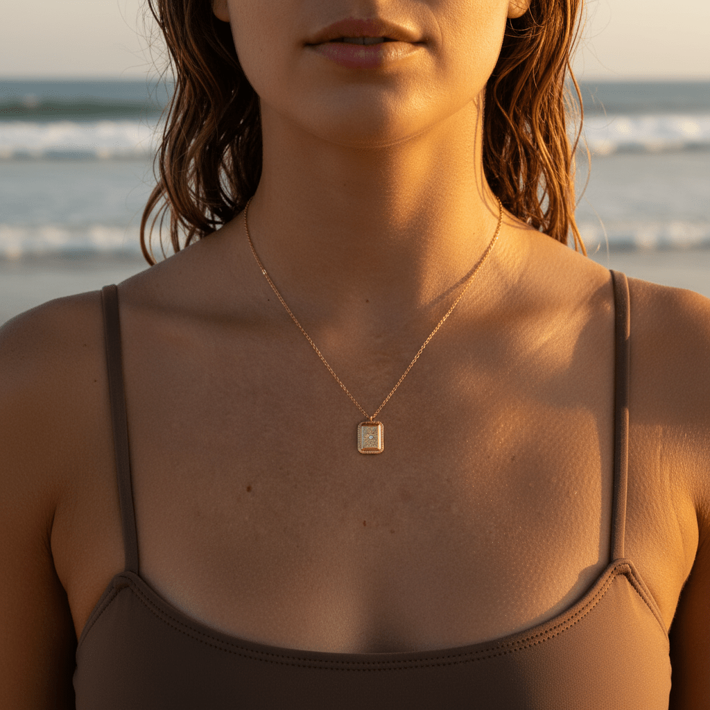 Siquijor: naszyjnik z medalionem - Pearlippines Biżuteria