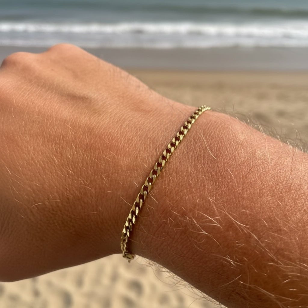 Slim: Męska bransoletka ze stali - Pearlippines Biżuteria